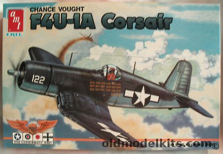 AMT 1/48 Chance Vought F4U-1 Corsair - US Navy / Royal Navy / Royal New Zealand Air Force - (F4U1), 8873 plastic model kit